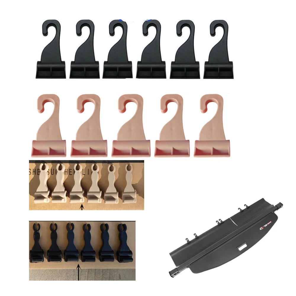 Car Trunk Cargo Cover Clip Support Hook Up Replace Button Rear Curtain Accessories Auto Part Fastener