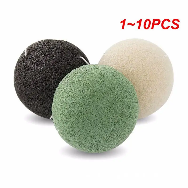 1 ~ 10 Stuks Natuurlijke Konjac Cosmetische Puff Gezichtsreiniging Spons Gezichtsverzorging Gezichtsverzorging Gezichtsmake-Up Verwijderen Tools