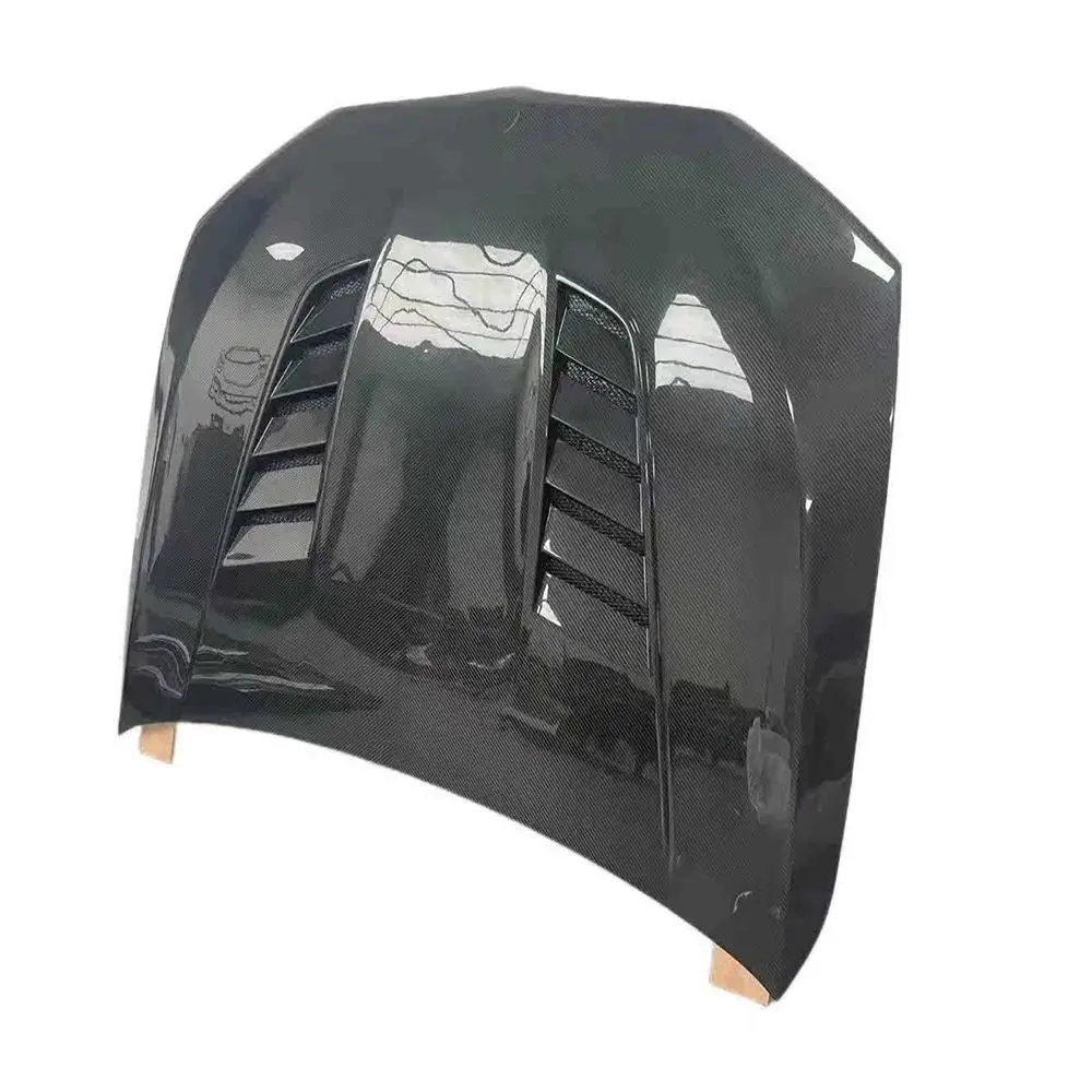 

V Style Carbon Fiber Fibre Front Engine Bonnet Hood For BMW G30 5 Series,100% tested well