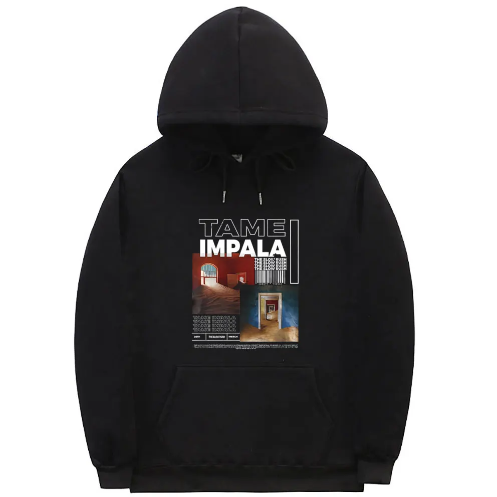 

Tame Impala The Slow Rush Graphic Hoodie Men Women Casual Fleece Cotton Tracksuit Men's Lndie Pop Rock Music Pullover Hoodies