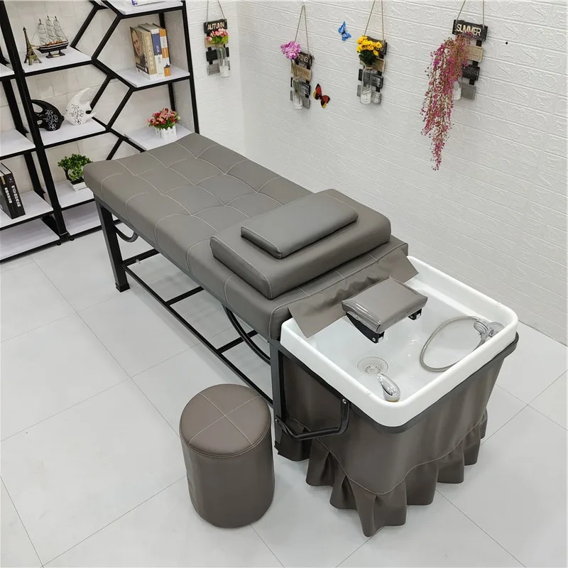 Head Spa Shampoo Chair Hair Salon Reclining Professional Hairdressing Chair Barbershop Luxury Cadeiras Beauty Salon Furniture