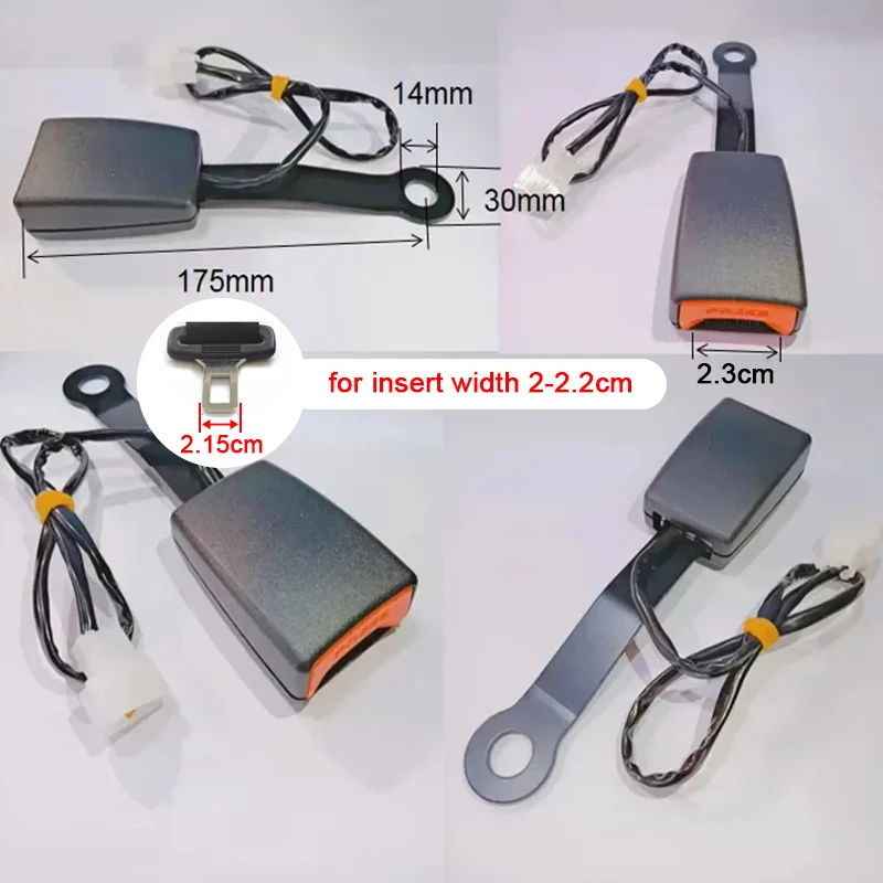 175 مللي متر العالمي مقعد السيارة حزام قفل السيارات سلامة السيارة مقعد قفل Camlock مقعد حزام مشبك المقبس موصل قابس
