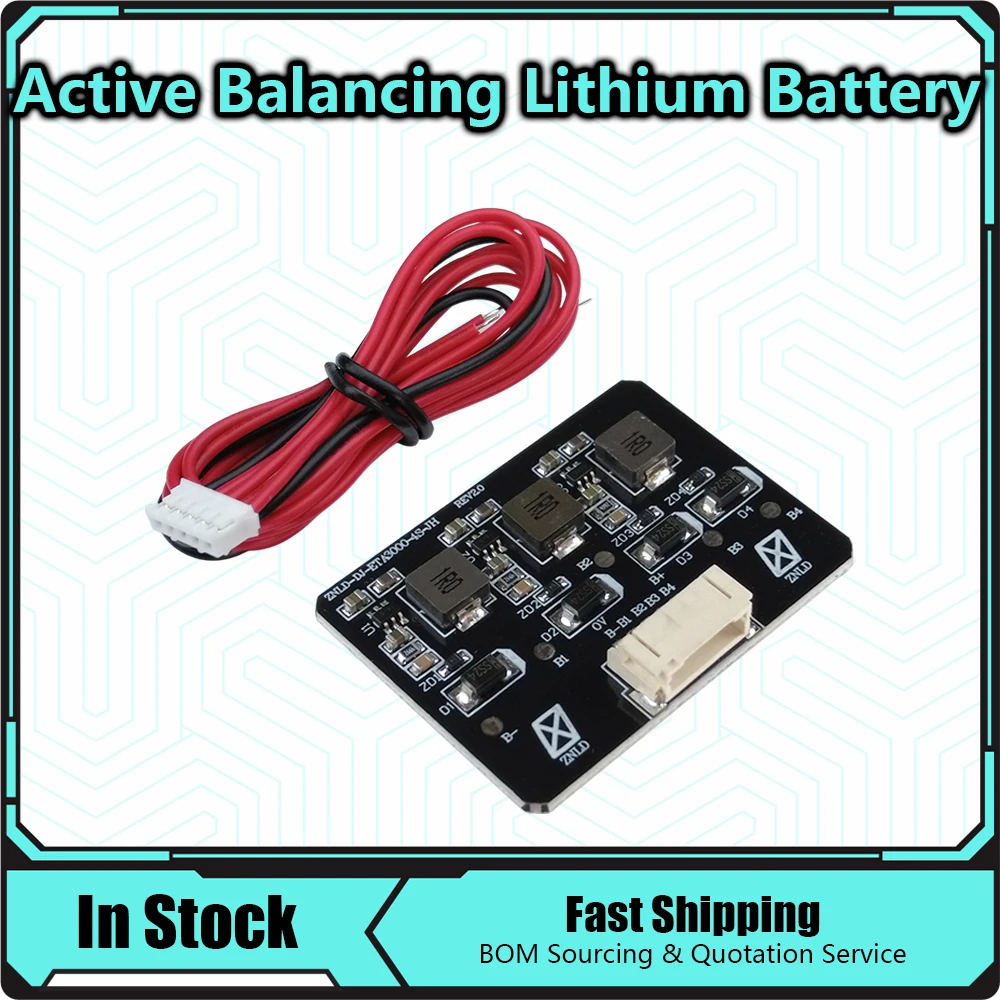 2S-8S BMS 1.2A Balance Board Lifepo4 LTO Lithium Battery Active Equalizer Balancer Energy Transfer Board BMS 3S 4S 5S 6S 8S