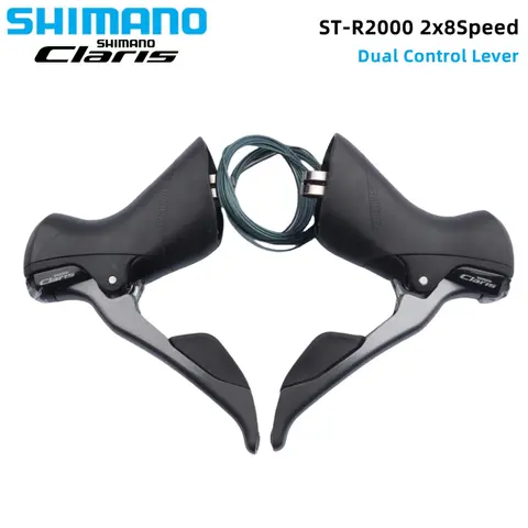 SHIMANO CLARIS ST-R2000 Växelreglage Dubbelreglage 2x8-växlad R2000 Mekanisk För Landsväg Original Cykeltillbehör 8 best sales Shimano Claris R2000 2x8-växlad - №2