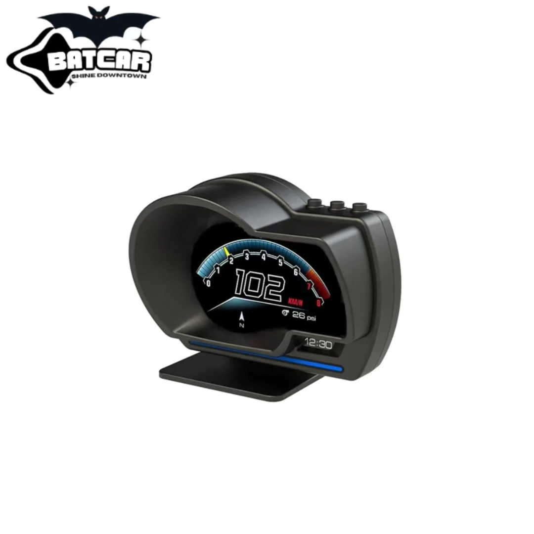 2024 Latest HUD Car Head-up Display LCD 3.5 Inch with Built-in Overspeed Alarm Placement P6