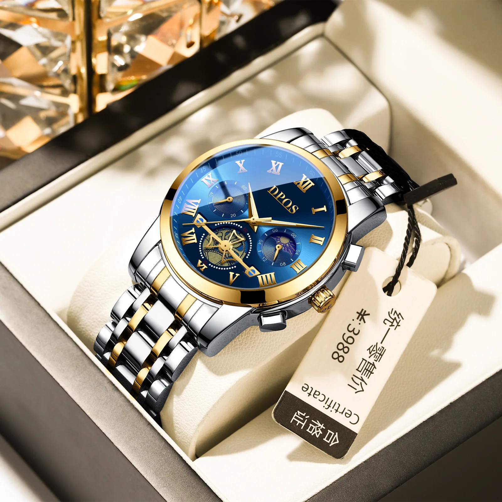 2025 Luxury Mens Quartz Watch Waterproof Multifunction Sport Casual Wristwatch Ready Stock