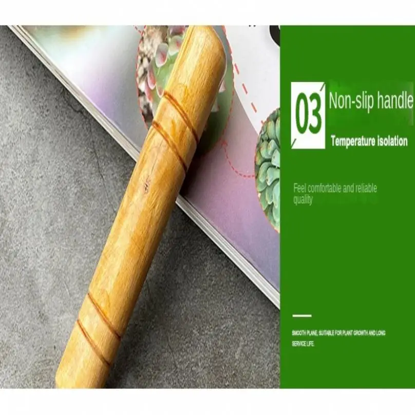 3pcs Garden Shovel Rake Potting เครื่องมือมินิไม้ Handle เหล็ก Spade สวนเครื่องมือมัลติฟังก์ชั่ดอกไม้พืชบอนไซชุดเครื่องมือ