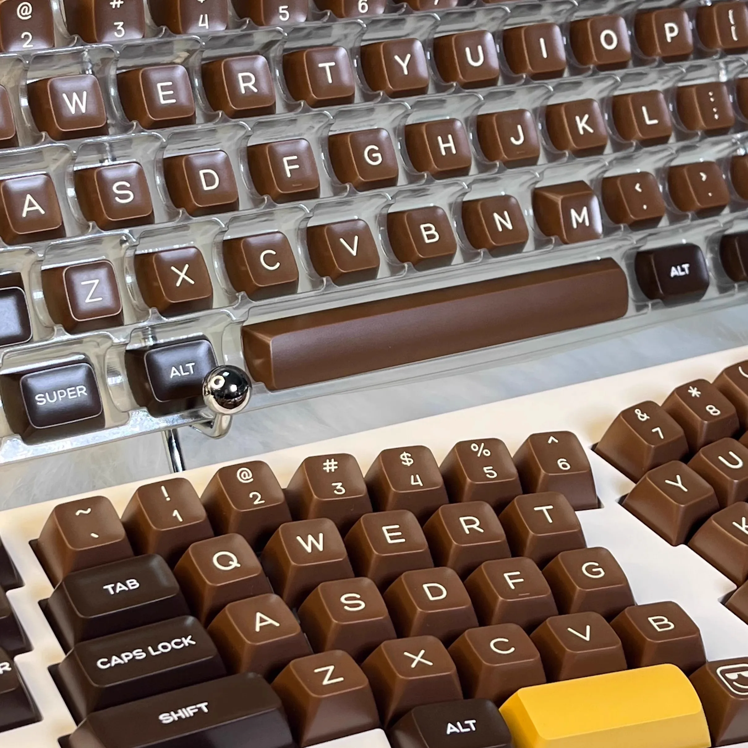 

161 keys SA keycaps chocolate keycaps ABS Double Shot Keycap For Cherry MX switch Mechanical Gaming keyboard 84/96/104