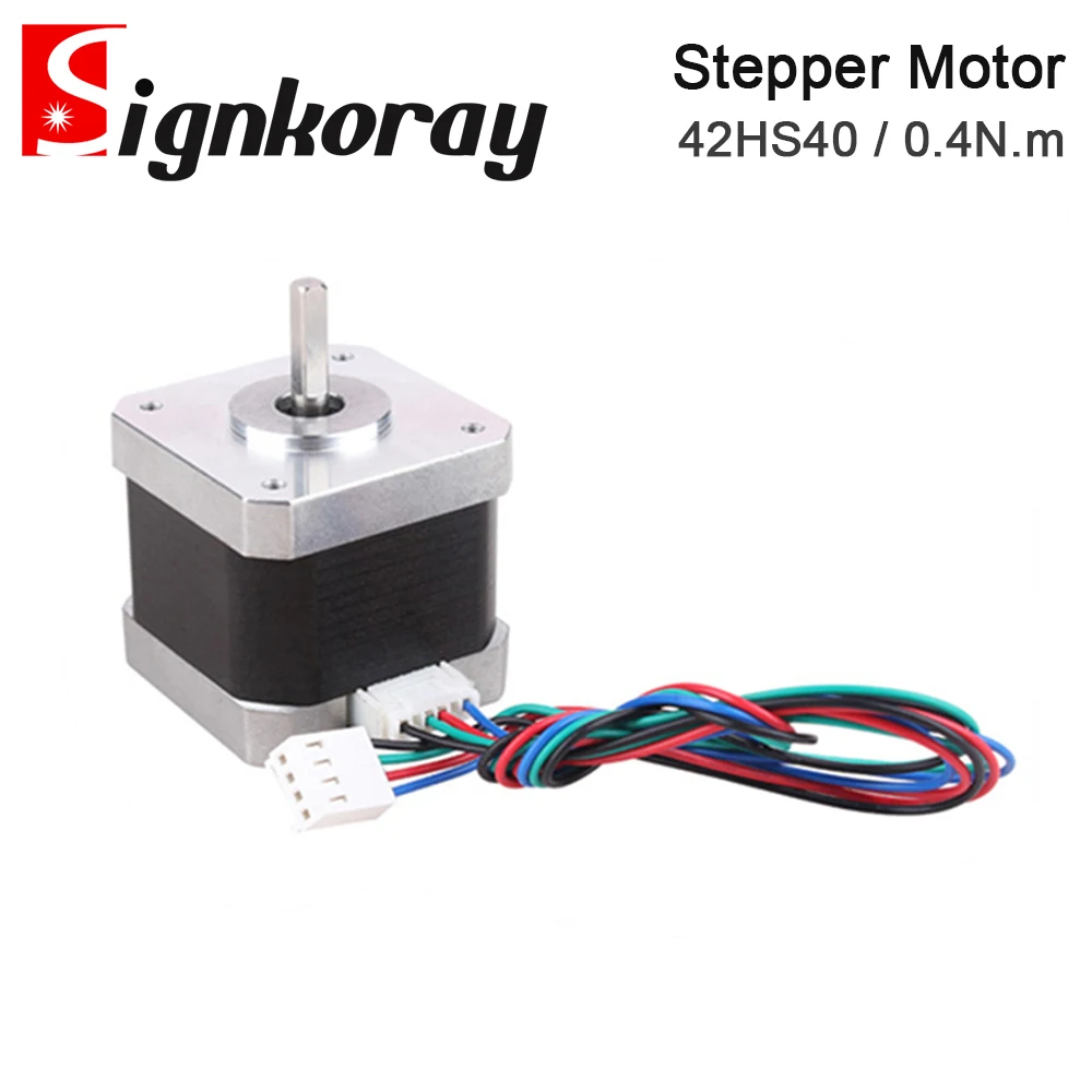 Motor paso a paso SignkoRay Nema 17 42Ncm 1.7A 2 fases 40mm Motor paso a paso 4 conductores para impresora 3D fresadora de grabado CNC