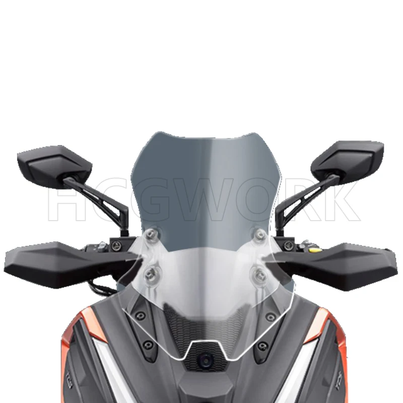 Motorcycle Accessories Windshield Hd Transparent Heighten Widen Track Version for Kymco Xciting S350 Dtx360