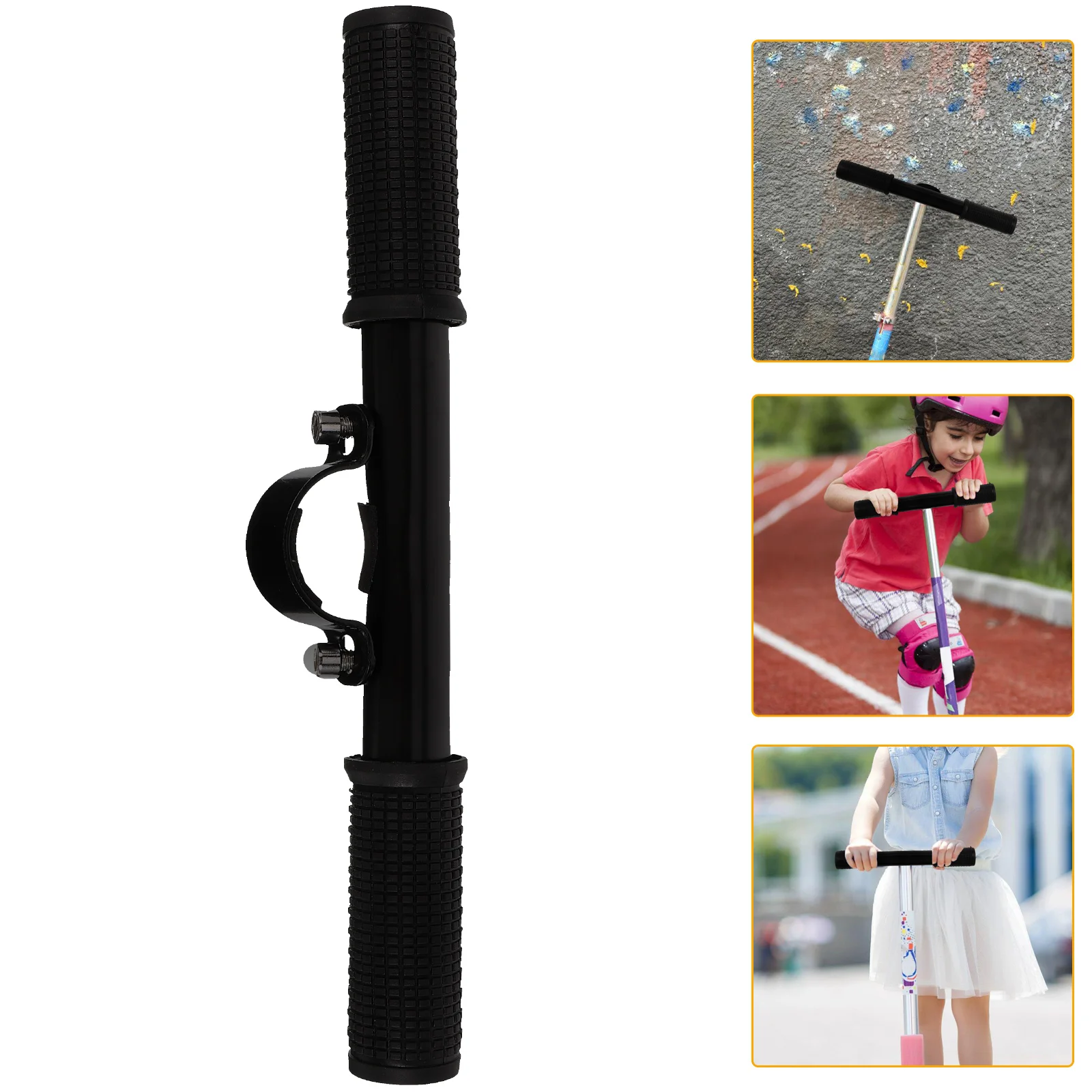 

Electric Scooter H Adjustable Children Safety Black Silicone Portable Supplies Lightweight Travel Replacement