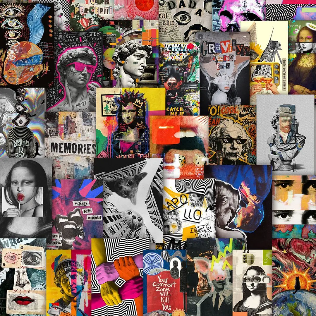 10/50PCS European and American Art Graffiti Stickers Exquisite Sticker for Phone Computer Notebook Stationery DIY Toys Secret