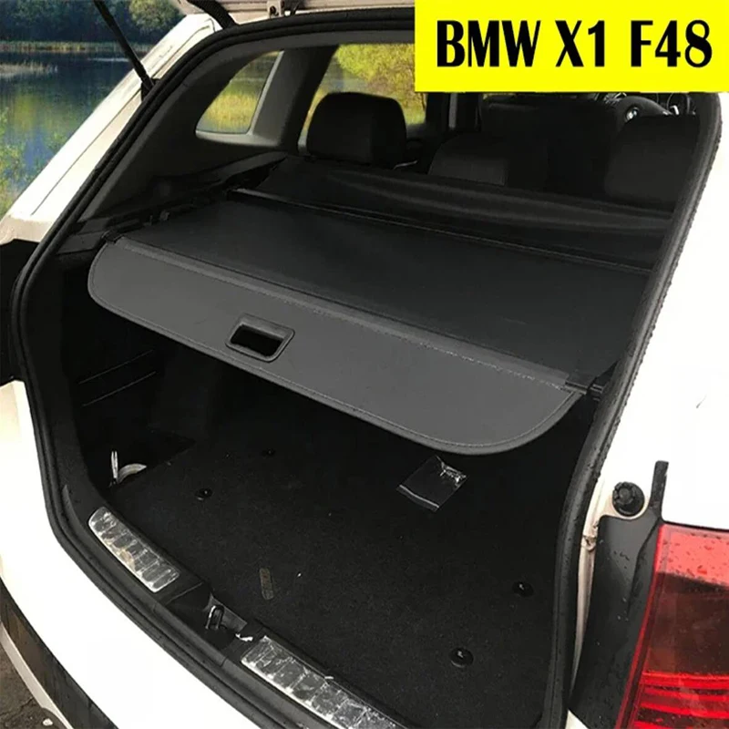 Rear Trunk Cargo Cover For BMW X1 F48 2016-2022 Shield Shade Curtain Partition Board Privacy Blinds Security Accessories