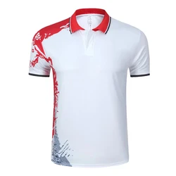 Print Short Sleeve Table Tennis Clothes Badminton Uniform for Men Women Kids Quick Dry Family Polo Shirt New in Ping Pong Jersey
