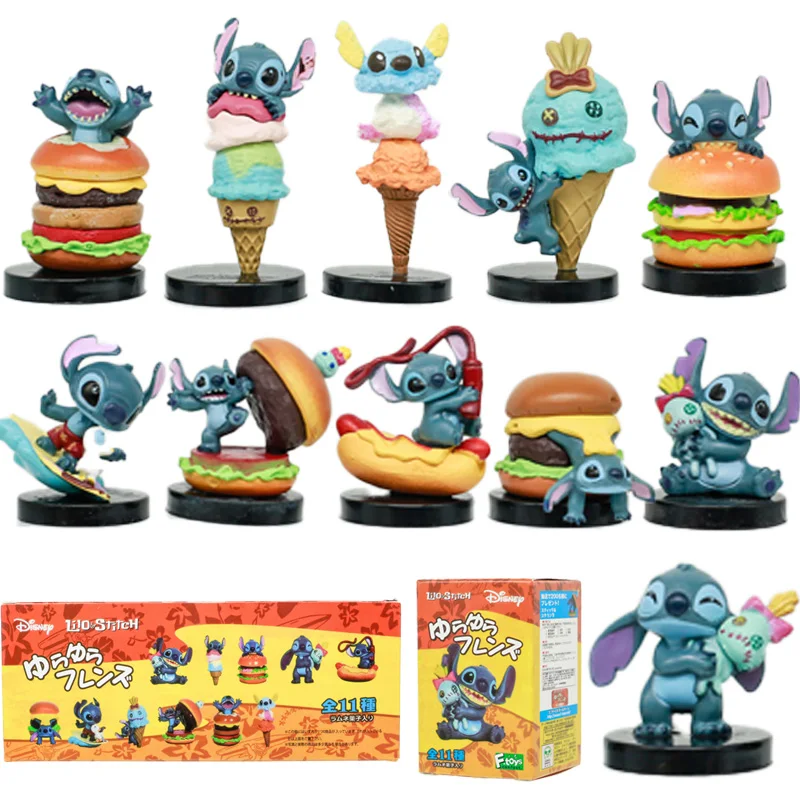 

Anime Lilo Stitch Kawaii Stitch Action Figures Blind Box Toys Food Series Model Collection Ornaments Children Birthday Gifts