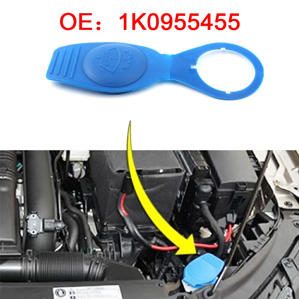 1K0955455 Car Fluid Reservoir Cap Wiper Washer Water Tank Bottle For Audi For SEAT IBIZA LEON For Skoda OCTAVIA SUPERB YETI