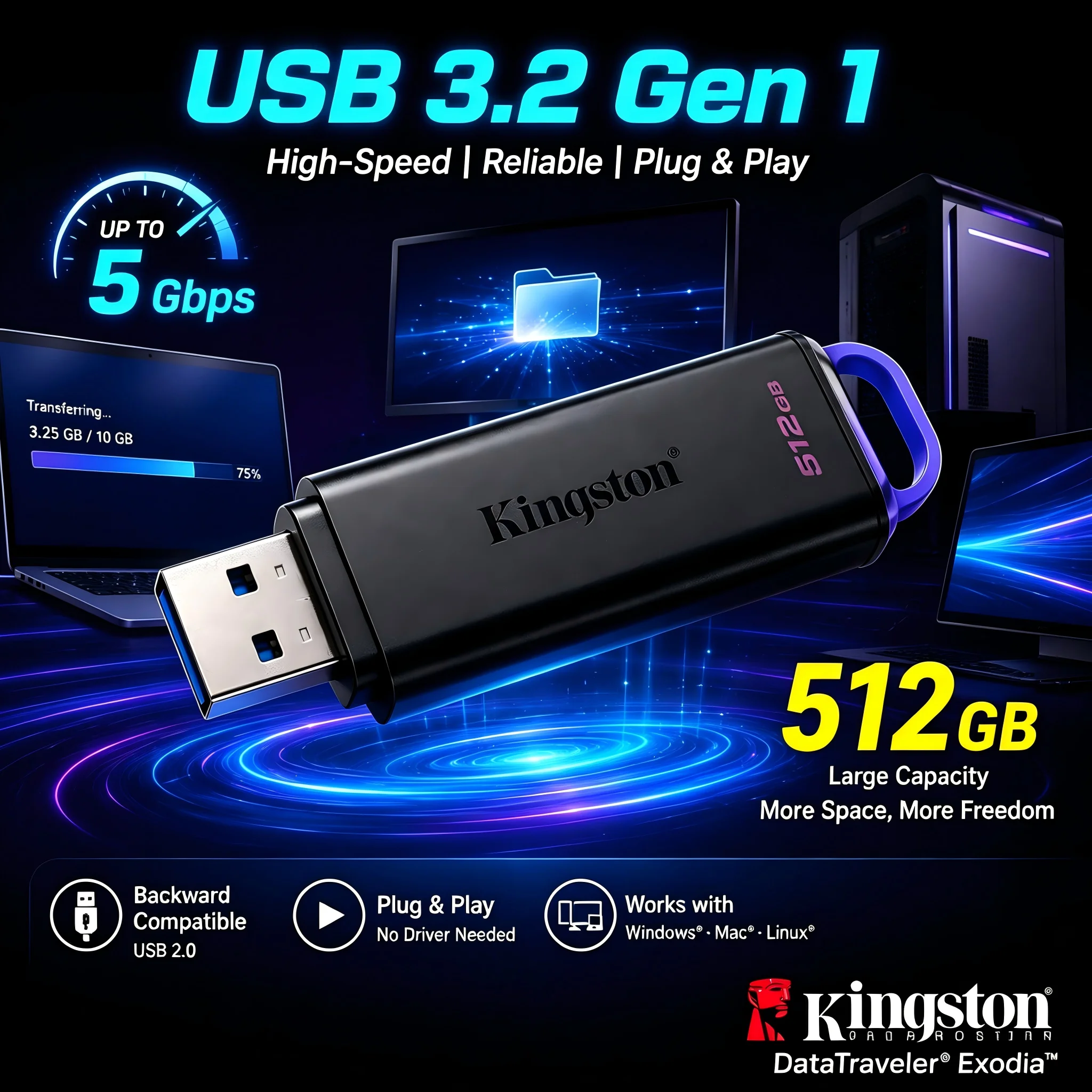 Unidad Flash USB Kingston DTXG2 de 64 GB, 128 GB, 256 GB, 512 GB, memoria USB 3.2, dispositivo de almacenamiento, disco flash USB, regalo