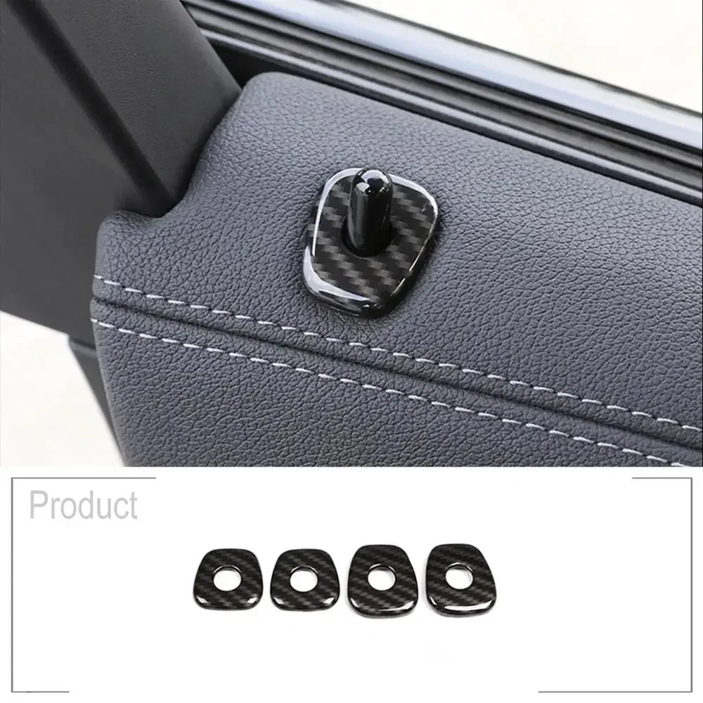 

For BMW X3 X4 G01 G02 2018 2019 2020 2021 2022 ABS Chrome Car Accessories Door Lock Bolt Trim Cover Decorative Frame Auto Parts
