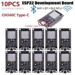 ESP32 Development Board ESP32 TYPE-C CH340C Wifi Bluetooth Module Ultra-Low Power Consumption ESP32 Wireless Module