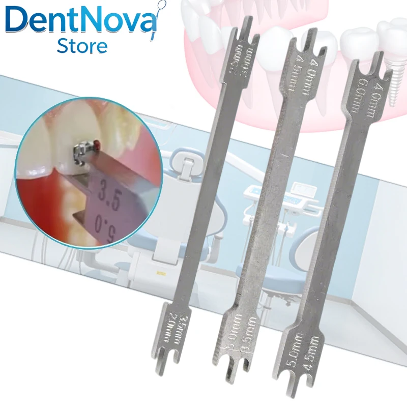 

Dental Bracket Locator 3pcs Orthodontic Gauge Tool Stainless Steel Placement Instrument Dental Laboratuvar Malzemeleri