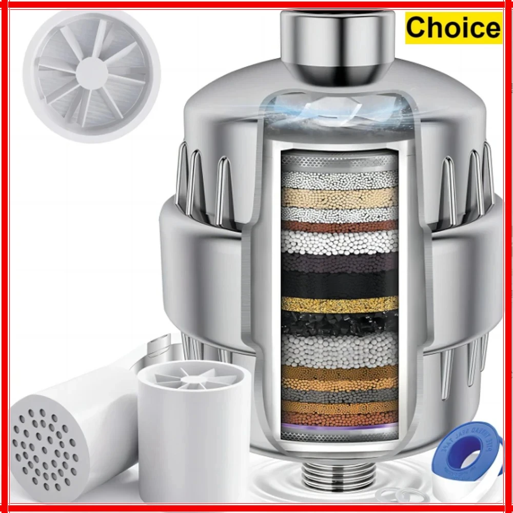 

Filter Element 15-20 Grade Water Purification Household Water Purifier Shower Filter Set Bathing To Remove Residual Chlorine