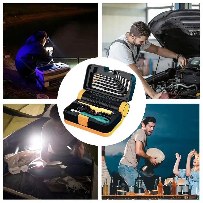 Solar Work Light Portable Solar Light Multifunctional Waterproof Magnetic Lamp For Workshops Garages Automotive Repairs