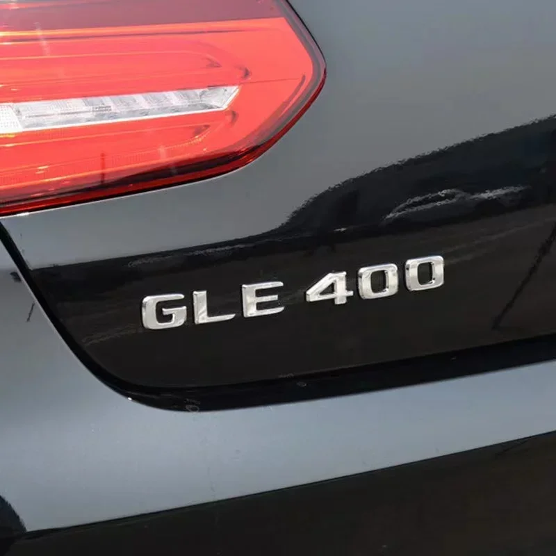 Car Trunk Letters Logo Emblem Badge Decals Sticker For Mercedes Benz GLE Class GLE53 GLE350 GLE400 GLE450 W166 W167 4Matic GLE63