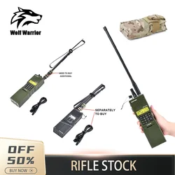 WADSN Tactical Military PRC-148/152 Talkie Walkie Folding Antenna Package Dummy Model Communication Radio Non-functional Case
