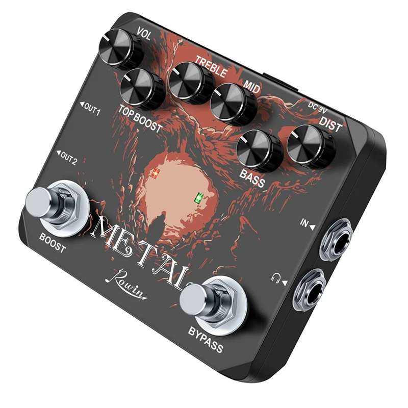

A99I- LTL-03 Metal 2.0 Version Guitar Effect Pedal With Traditional Metallic Sounds, Super Distortion Sound And True Bypass