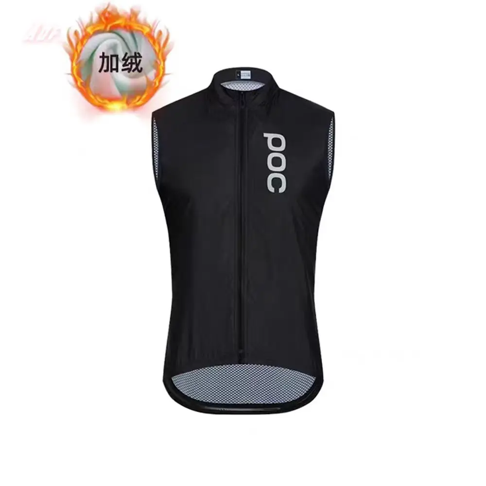 POC-Chaleco de ciclismo para hombre y mujer, prenda de lana gruesa, todo en uno, antiexplosión, para carretera y montaña, para invierno