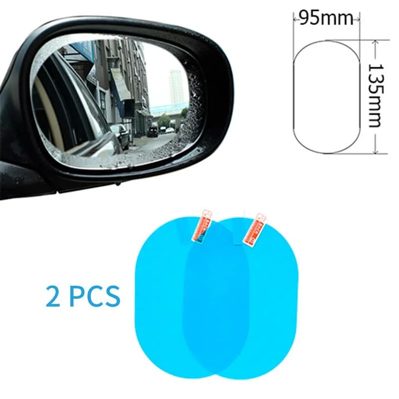 

2 Pcs Car Rearview Mirror Protective Film Anti Fog Window Clear Rainproof Rear View Mirror Protective Soft Film Auto Accessories