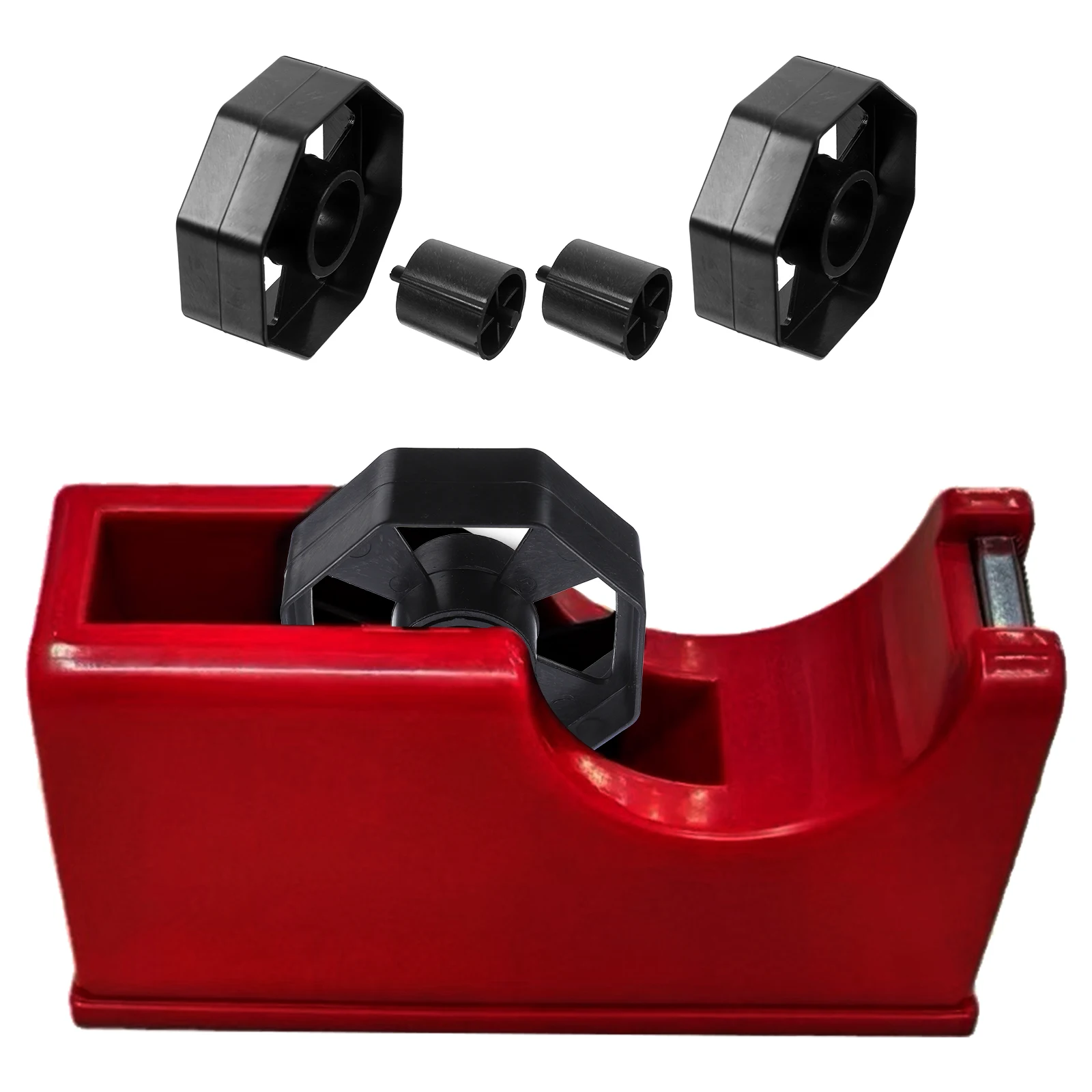 

3 Sets Tape Seat Roller Core Desktop Holder Accessories Dispenser Wheel Adhesive Replacement Plastic Machine