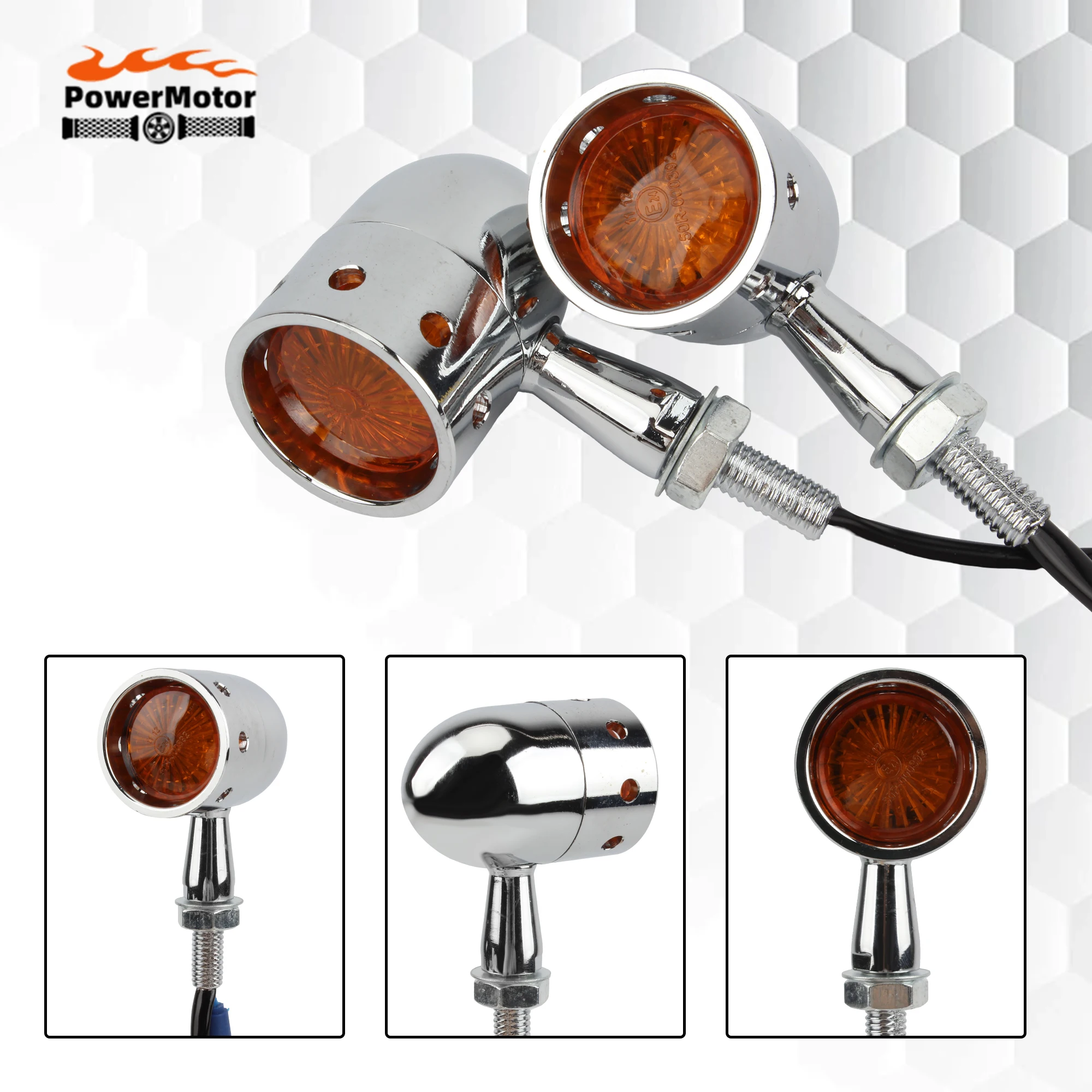 

Universal Motorcycle Dirt Bike Retro Turn Signal Lights Indicator Lamp For Harley Cafe Racer Yamaha For Honda Suzuki Kawasaki