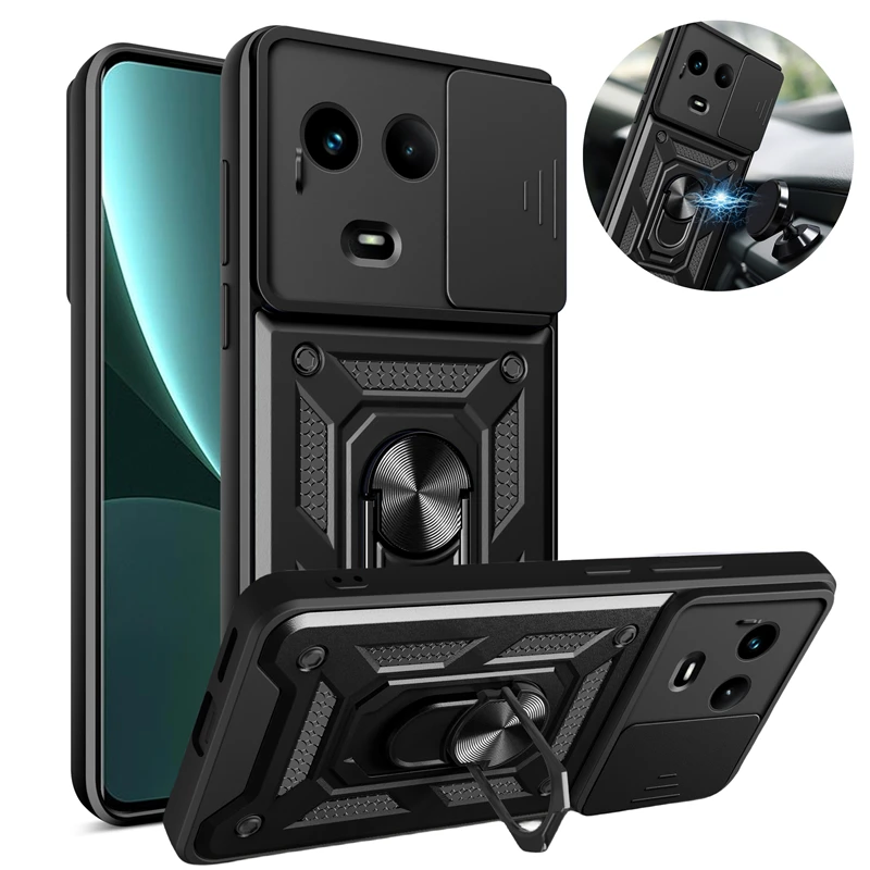 For OPPO Realme 11X 5G 2023 Global Case Slide Camera Armor Holder Phone Case For Realme11x Realmy 11X 11 X 5G 6.72