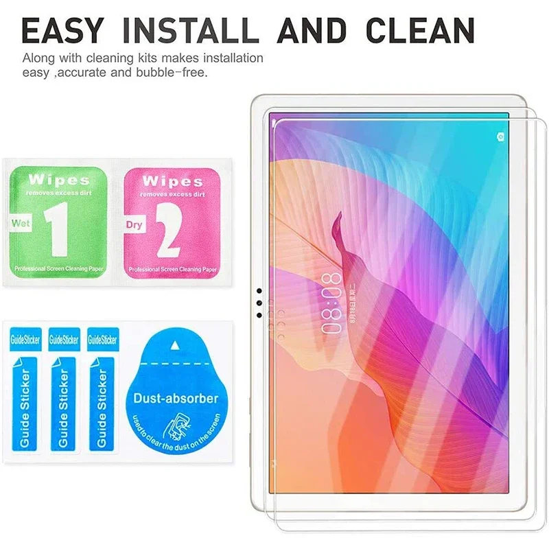 กระจกนิรภัยสําหรับHuawei Matepad T10 T10s 10.1 'หน้าจอป้องกันฟิล์มAnti-Scratchความแข็ง 9H Ultra Clearกระจกนิรภัย 2020