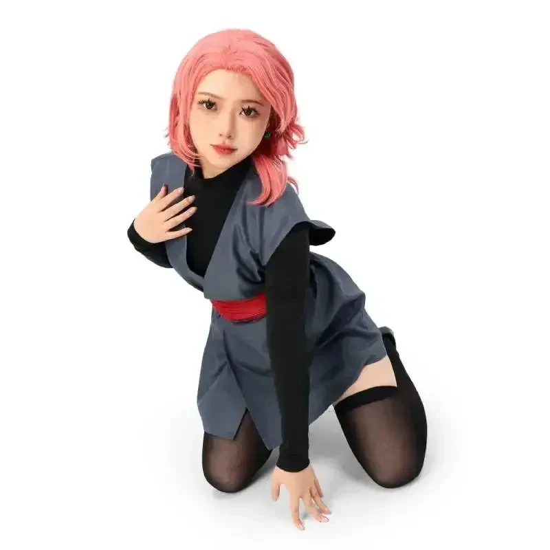 Disfraz de Goku Black para Mujer, Traje de Kung Fu, Carnaval de Halloween, Tela Elástica, Body Sexy
