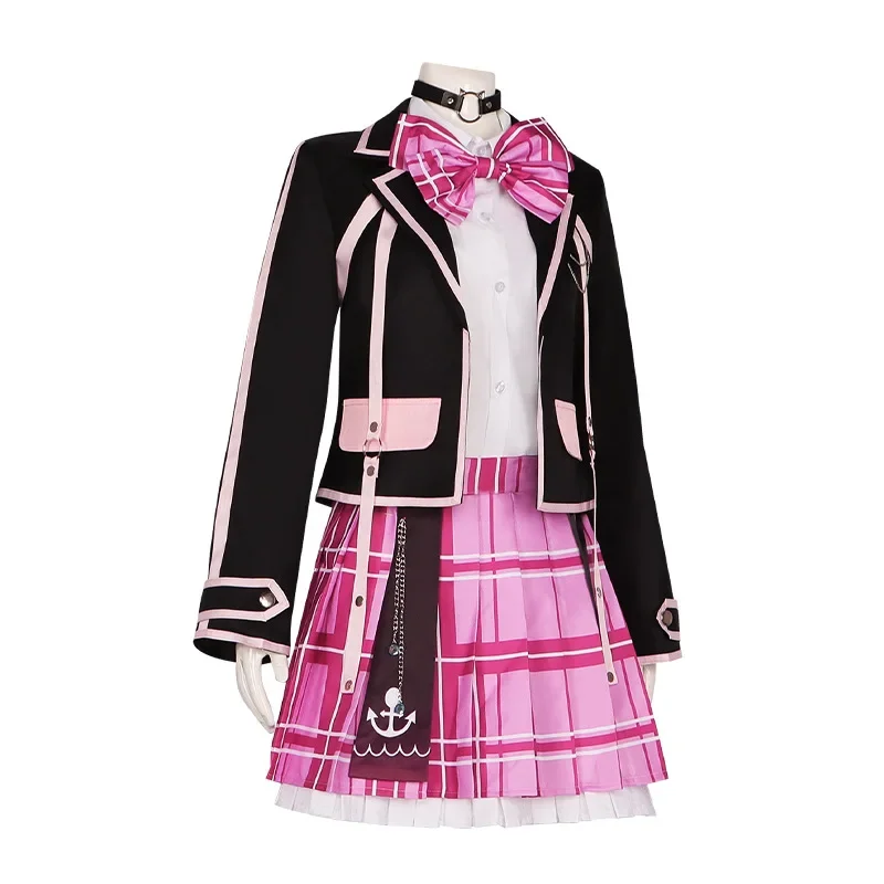 Gioco Minato Aqua Costume Cosplay Anime YouTuber Cospaly Donna Uomo Abito da festa Vestito da Halloween Uniforme scolastica superiore Suit2025