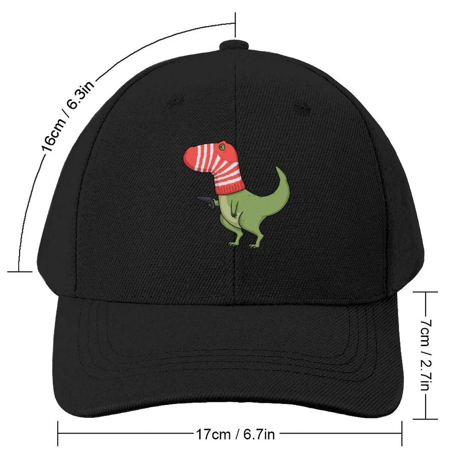 Dangerous Dinosaur Funny Dinosaur Design Baseball Cap beach hat birthday Anime party Hat Golf Wear Men Women's