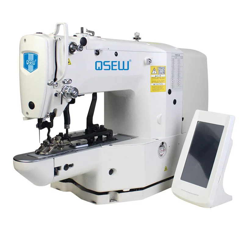 

QS-1904B Reticule Label Machine Handbag Bartacking Environment-friendly Bags Bartack Industrial Sewing Machine Touch Screen