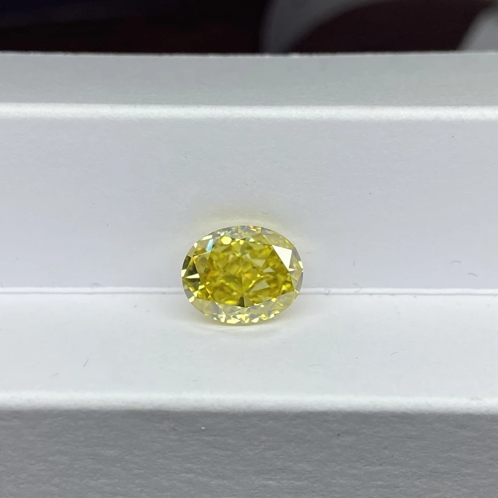 Light Yellow Dan shape DVVS1 Color Real Moissanite Stone 0.5-8ct Lab Diamond Loose Gemstones with GRA for Jewelry making