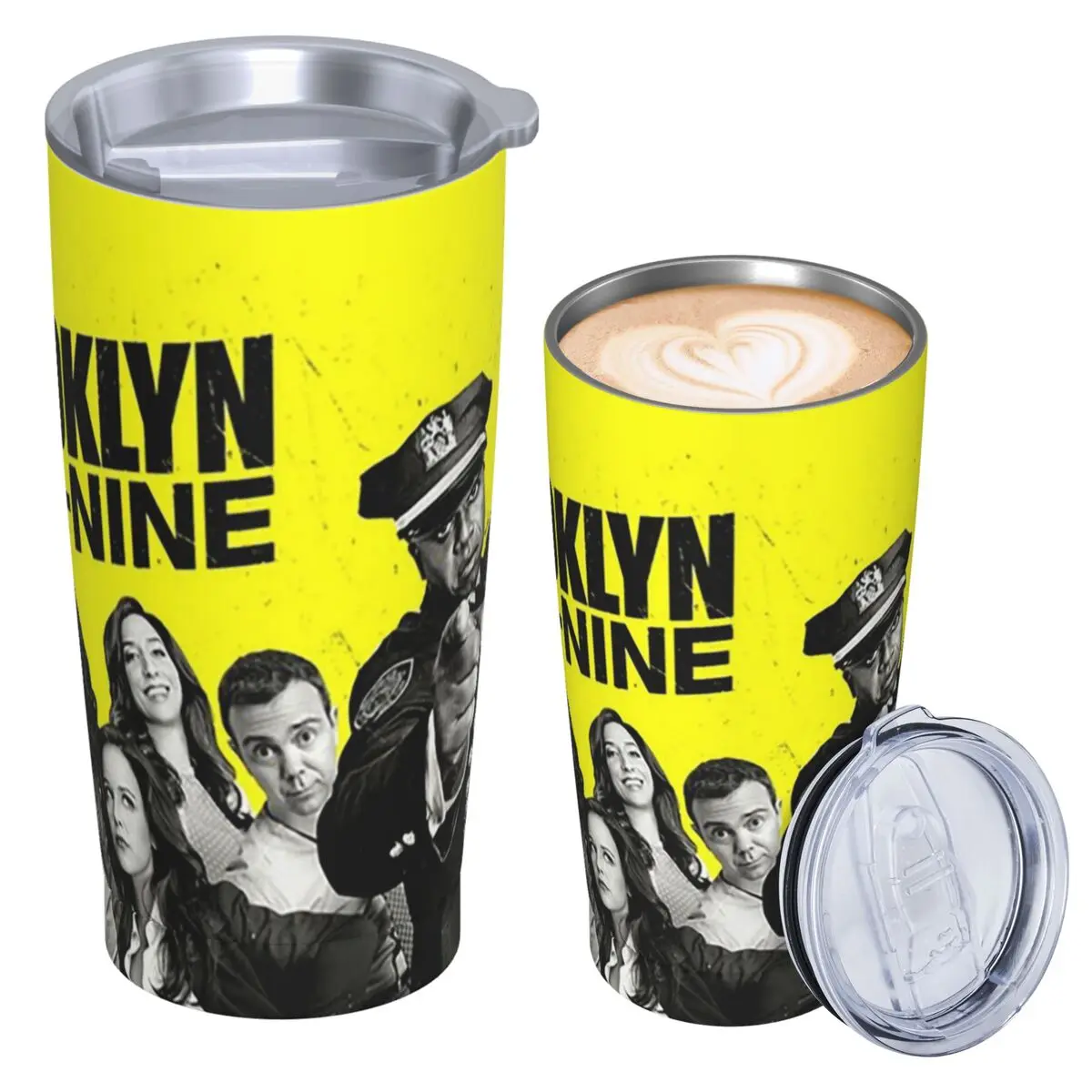 Brooklyn Nine-Nine Stainless Steel Tumbler Vacuum Insulated Mugs Thermal Cold Cups Straw With Lid 20oz
