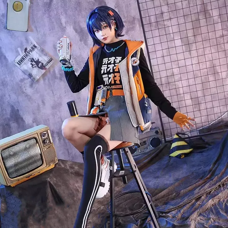 Костюмы для косплея Zenless Zone Zero Belle, униформа, юбка, реквизит, аксессуары, парик, полный комплект, одежда для ролевых игр на Хэллоуин