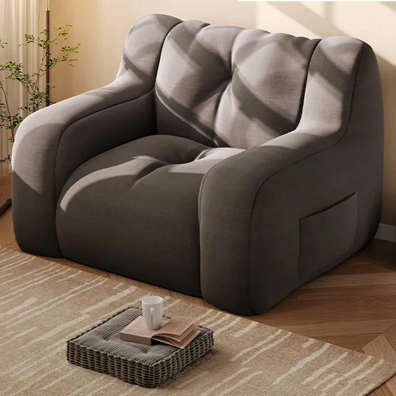 غرفة نوم منحني أريكة بنمط حقيبة الفول منتصف القرن الحديثة مبطن غرفة المعيشة أريكة مريحة الحد الأدنى Salas Muebles أثاث الشمال