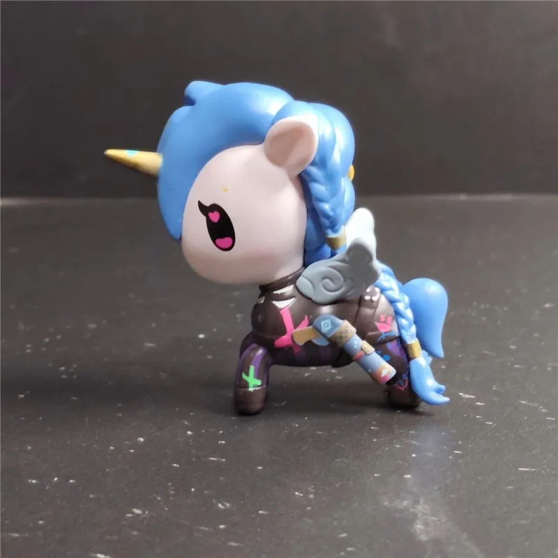 7cm cartoon rainbow tokidoki unicorn action figure doll PVC kids collection jinxmodel toy