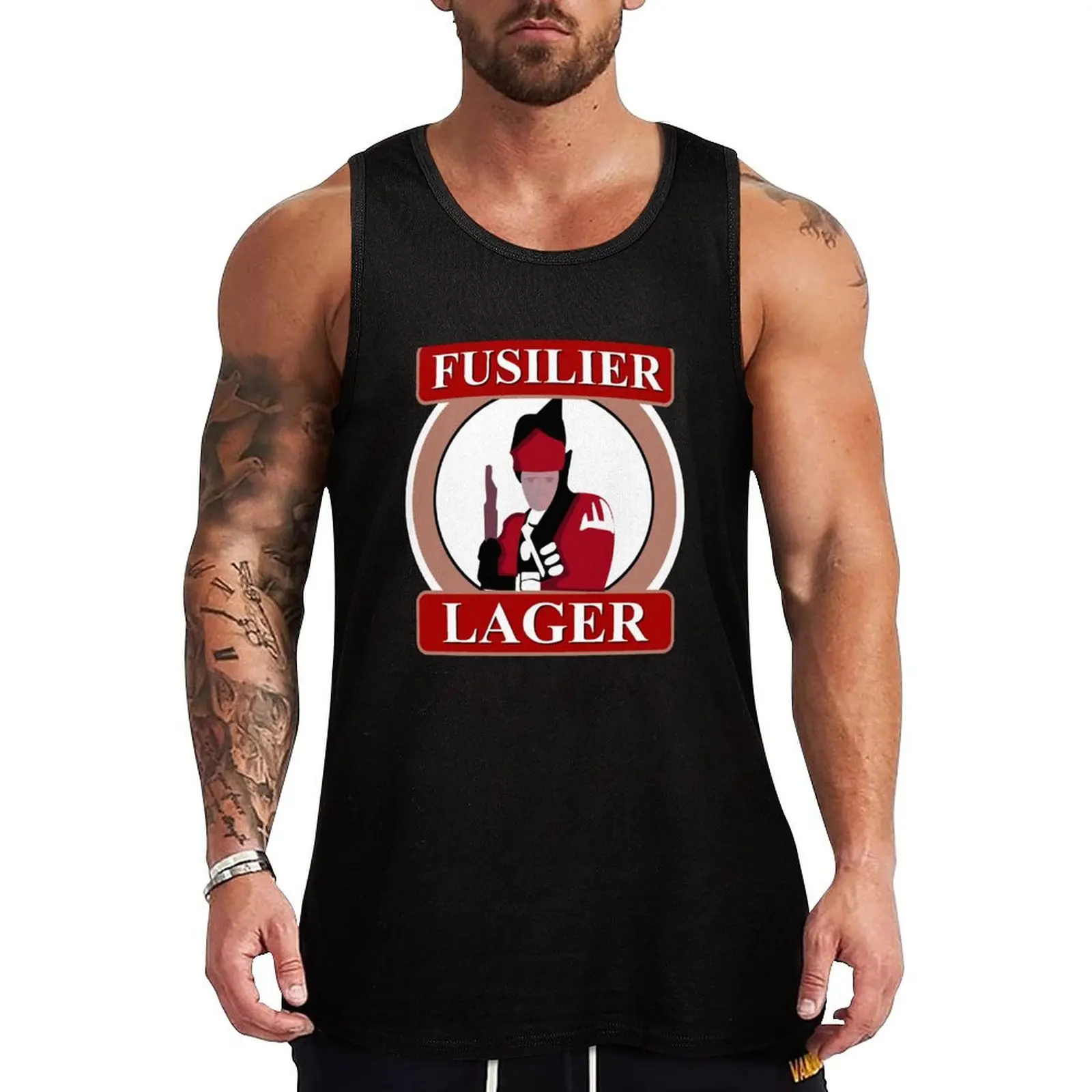 Fusilier Lager Tank Top Japanese t-shirt men gym clothing