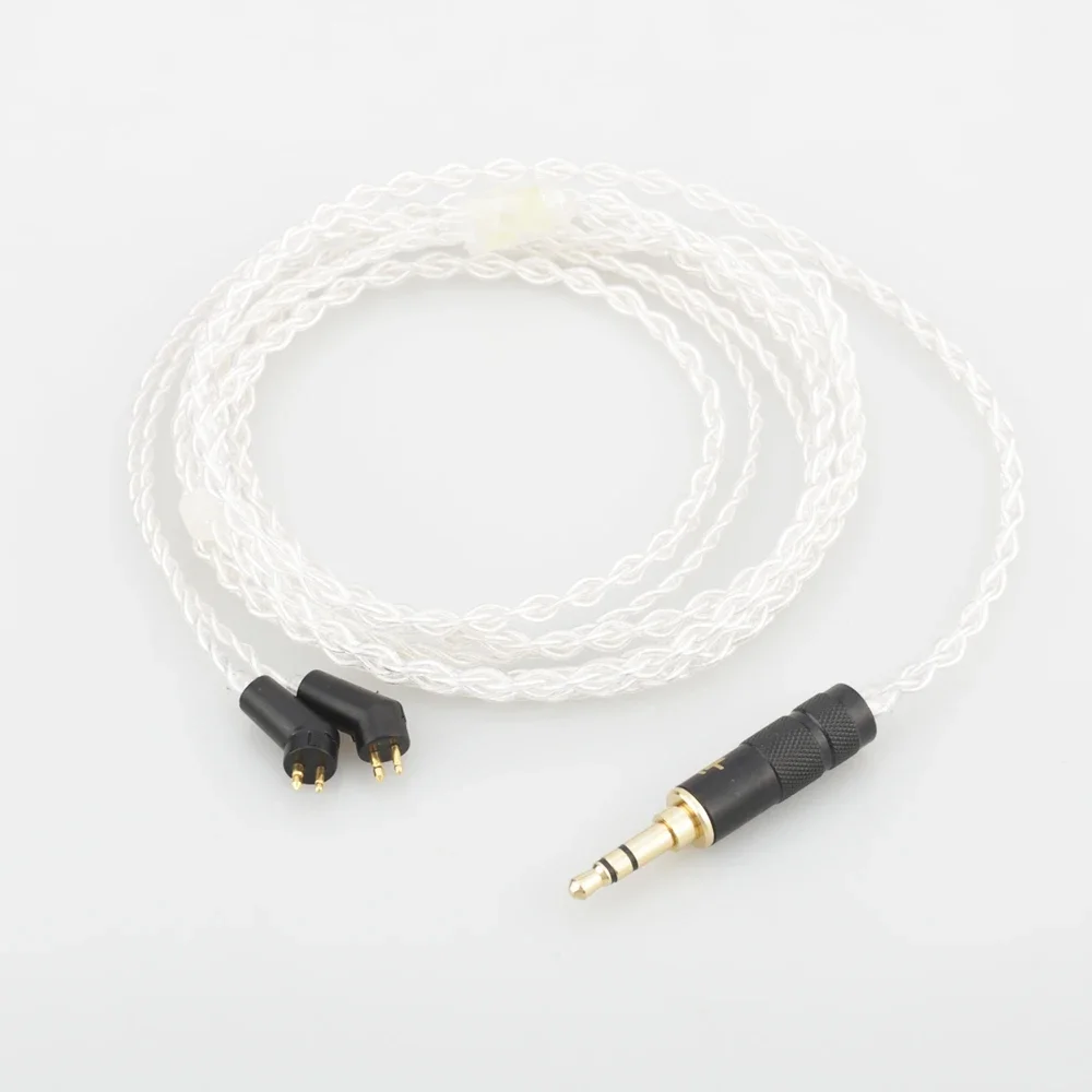 Audiocrast 5N OCC Silver Plated HiFi Headphone Upgrade Cable 2Pin Plug for ER4P ER4B ER4S - Premium Sound Quality