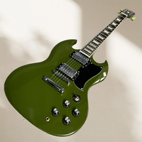 Army Green SG Electric Guitar Good Workmanship and Timbre 22 Tone Position Mahogany Body Rosewood Fingerboard Free Delivery