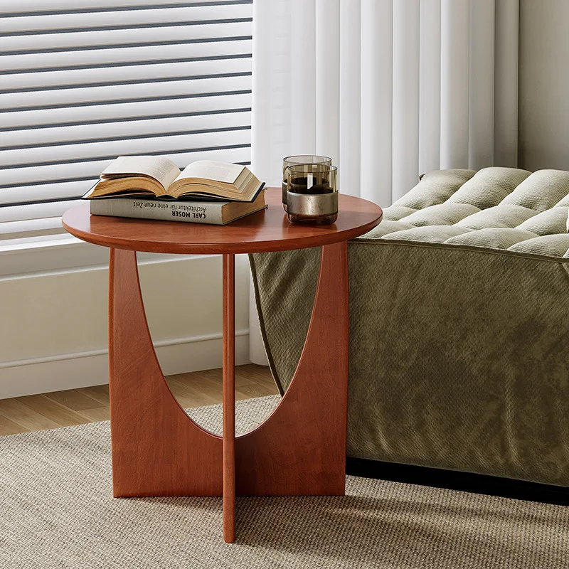Nordic living room home solid wood edge few designer balcony corner few sofa side table living room