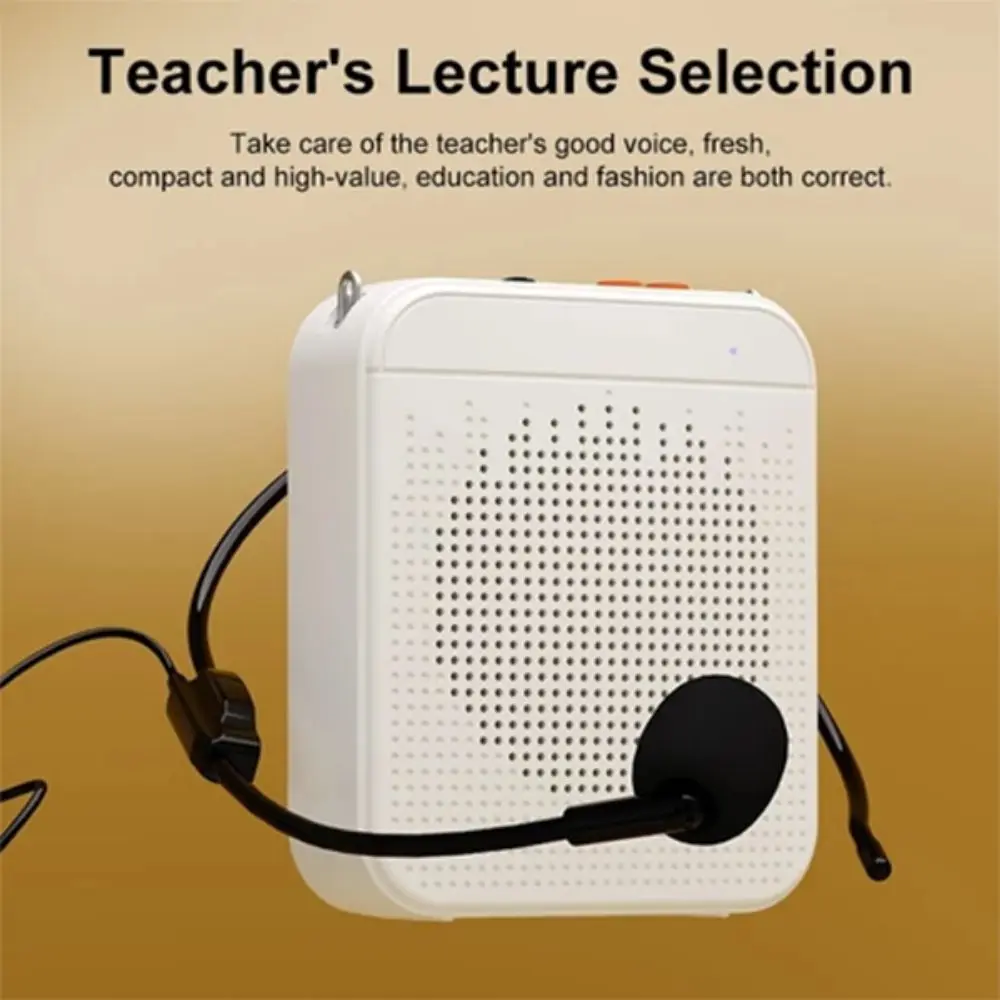 K5 Amplificatore vocale wireless Radio FM con cintura Altoparlante audio per aula Amplificatore audio multifunzionale in plastica da viaggio