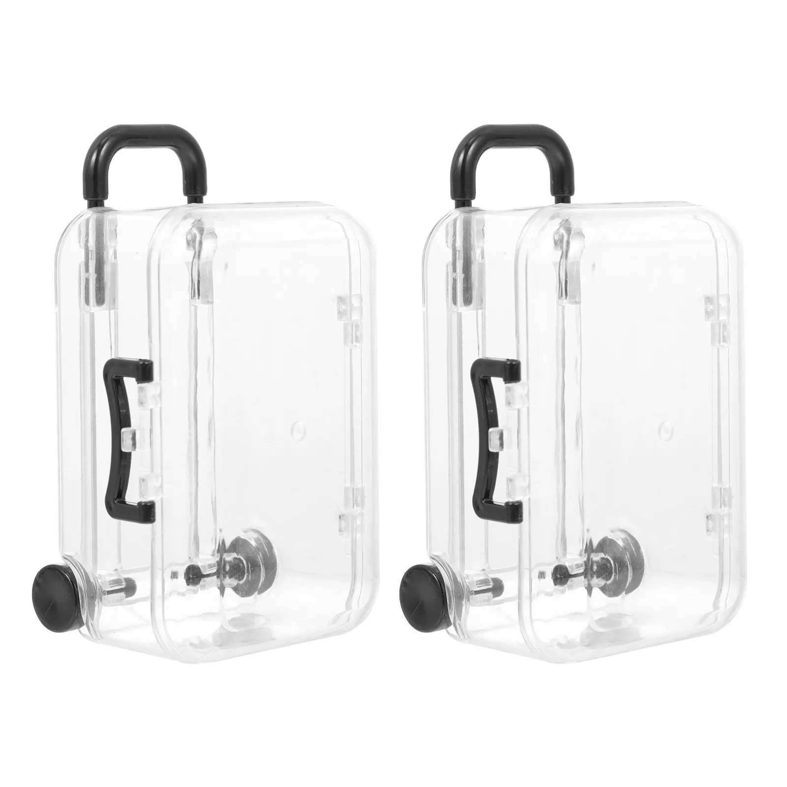 

Plastic Jewelry Storage Container 2 Pack Compact Organizer Box for Travel Home Decoration Accessory Holder Baby Gift Idea